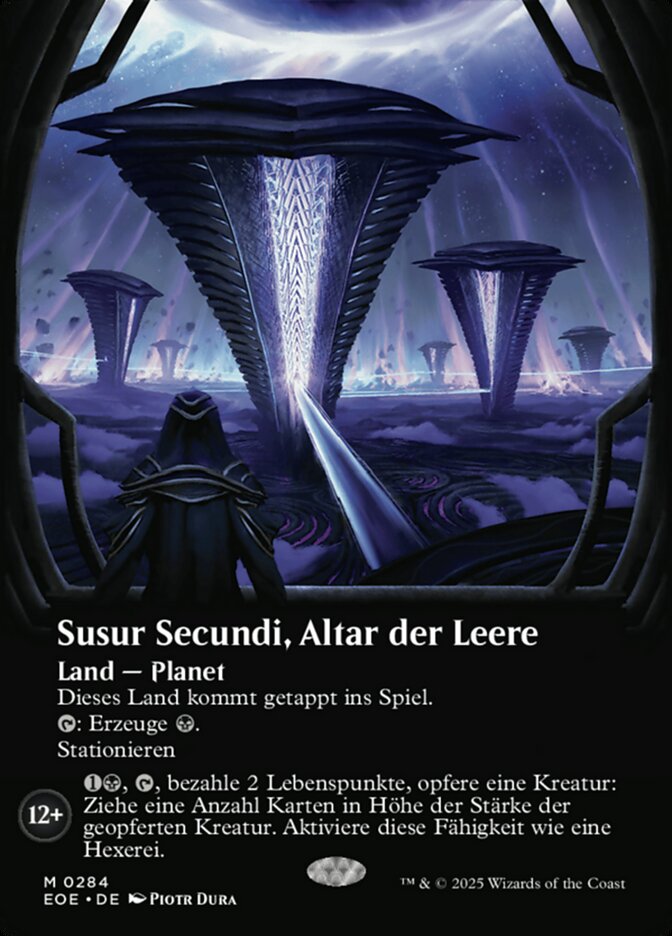 Susur Secundi, Altar der Leere