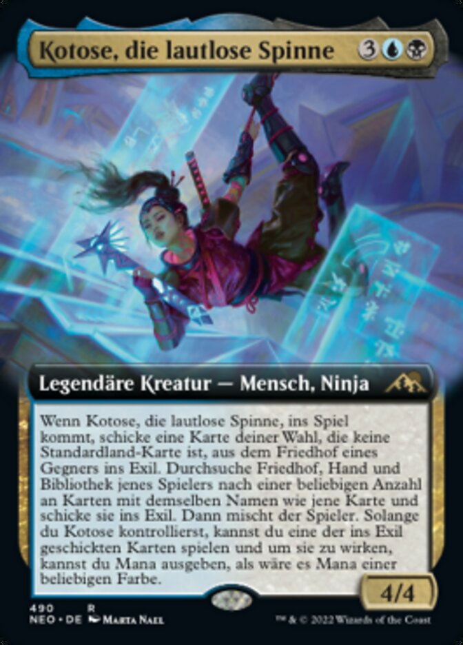 Kotose, die lautlose Spinne