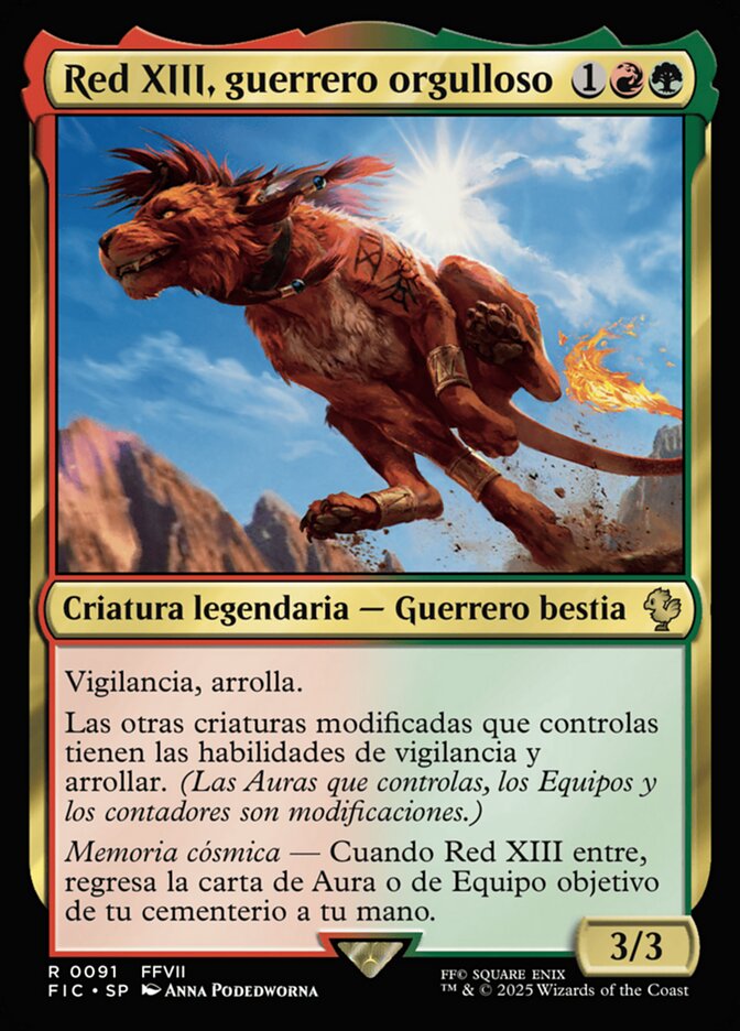 Red XIII, guerrero orgulloso