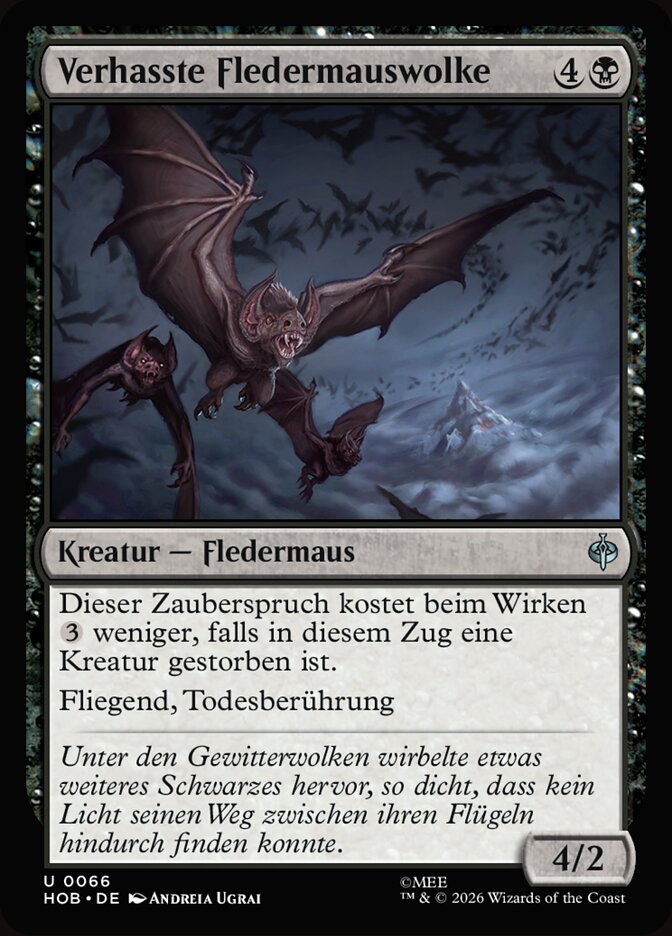 Verhasste Fledermauswolke