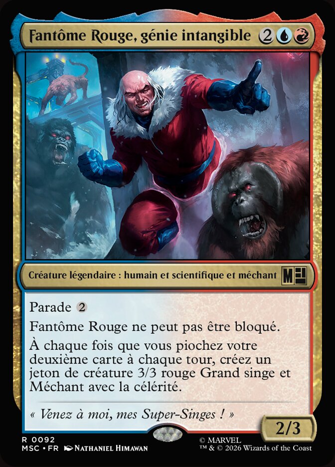 Fantôme Rouge, génie intangible
