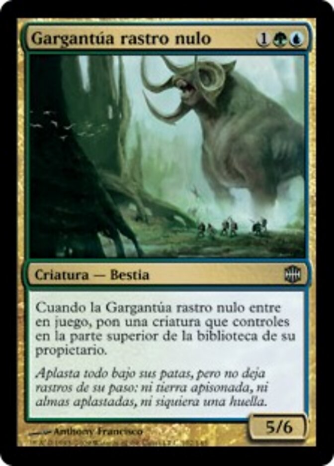 Gargantúa rastro nulo