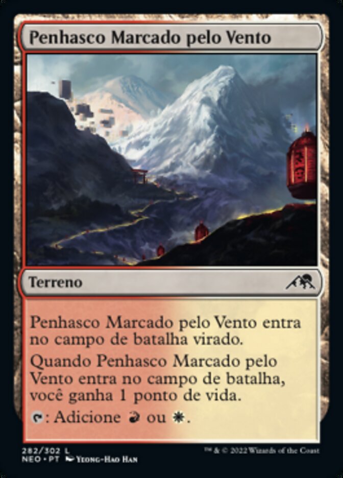 Penhasco Marcado pelo Vento