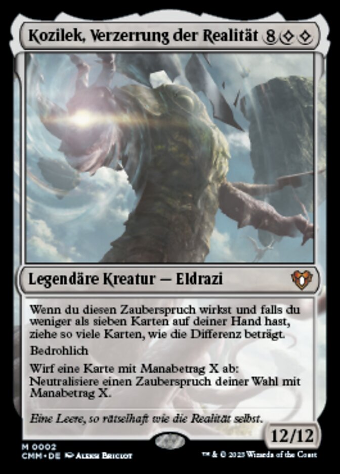 Kozilek, Verzerrung der Realität