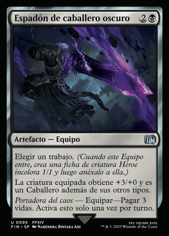 Espadón de caballero oscuro