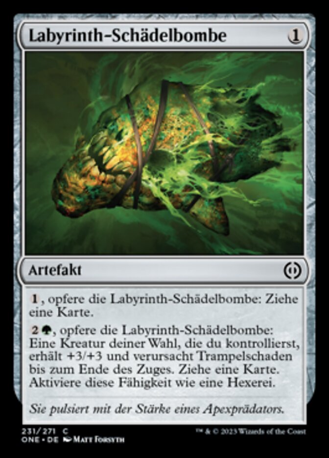 Labyrinth-Schädelbombe