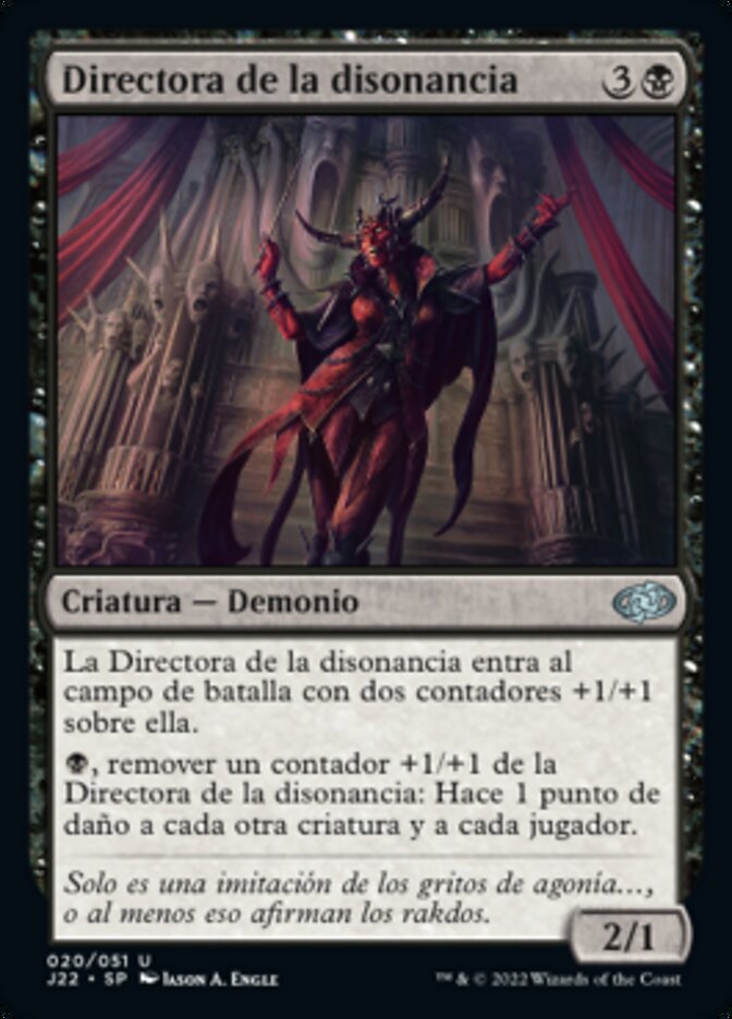Directora de la disonancia