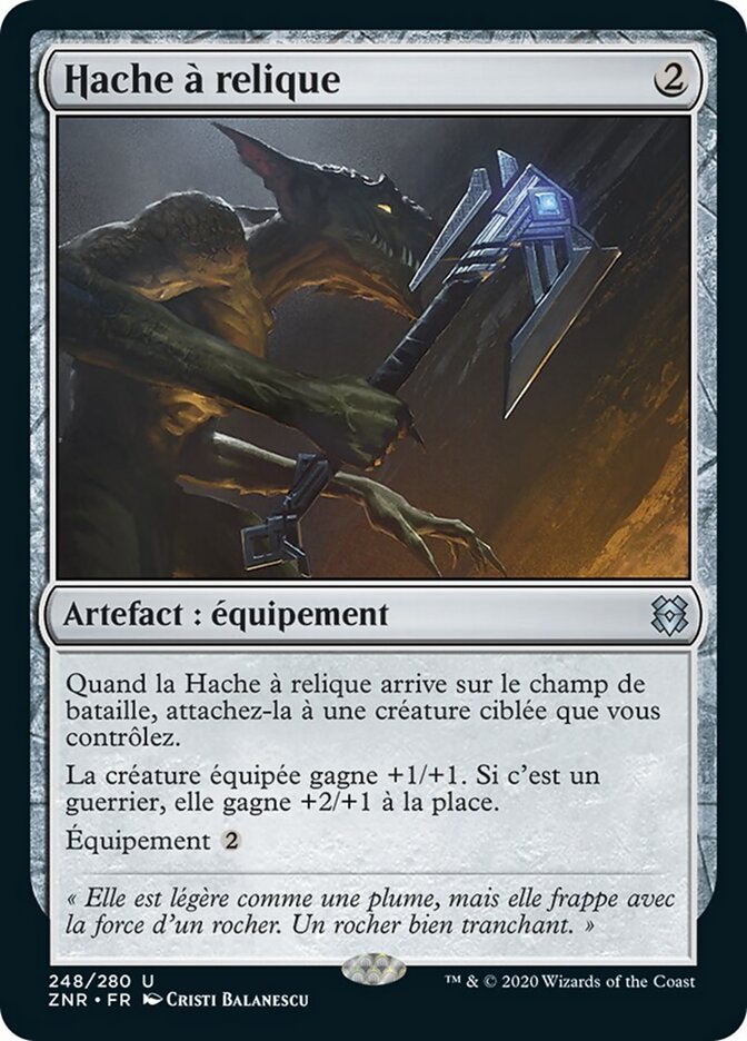 Hache à relique