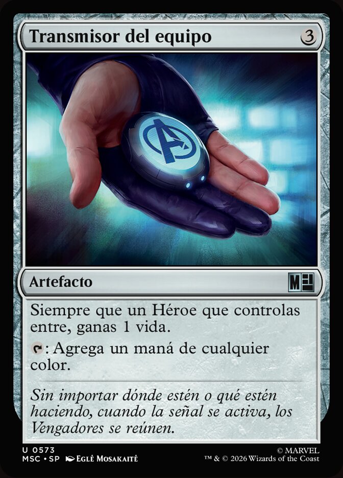 Transmisor del equipo
