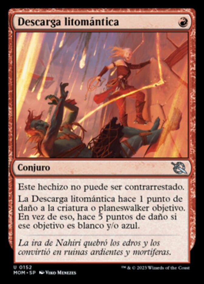 Descarga litomántica