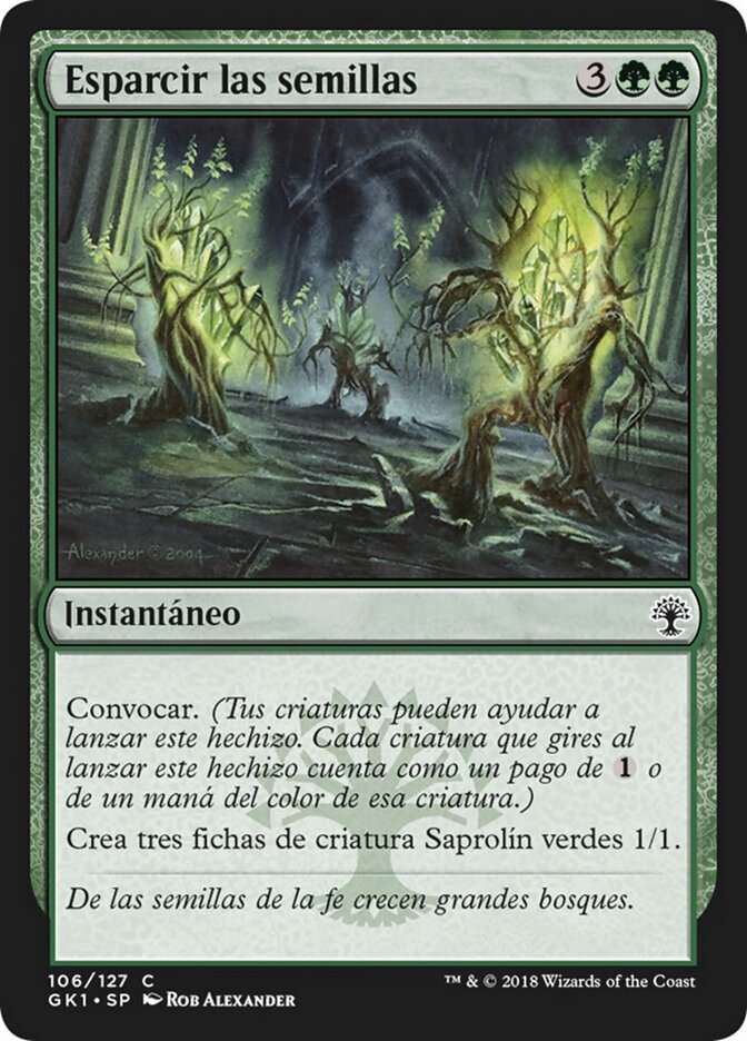 Esparcir las semillas
