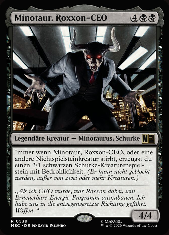 Minotaur, Roxxon-CEO