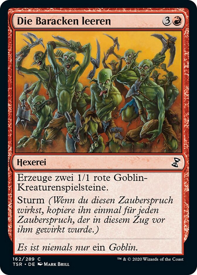 Die Baracken leeren