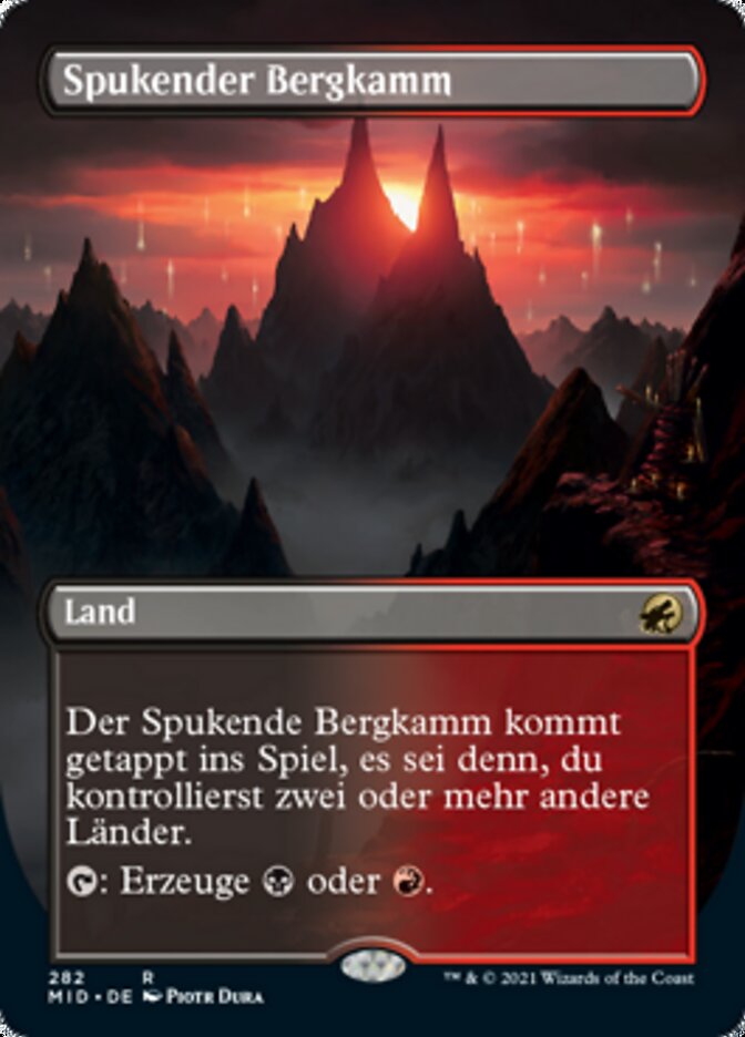 Spukender Bergkamm