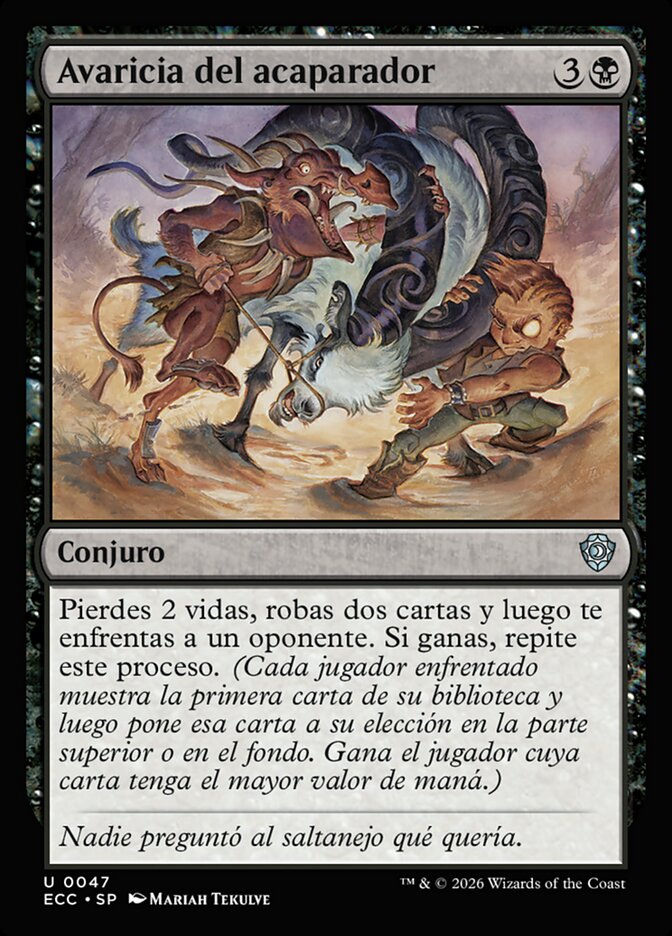 Avaricia del acaparador