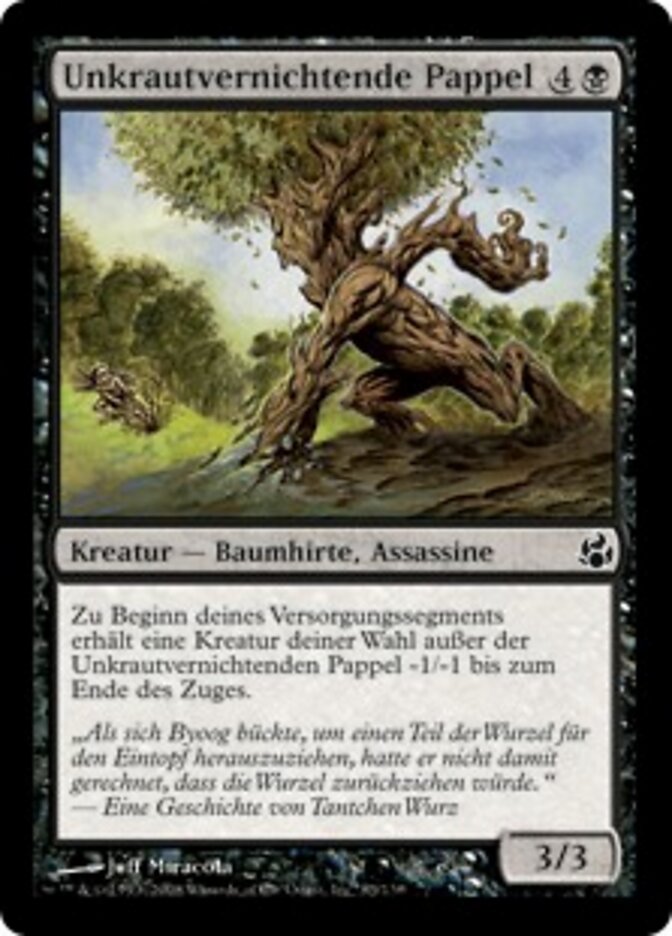 Unkrautvernichtende Pappel