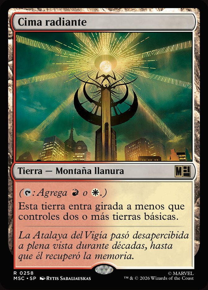 Cima radiante