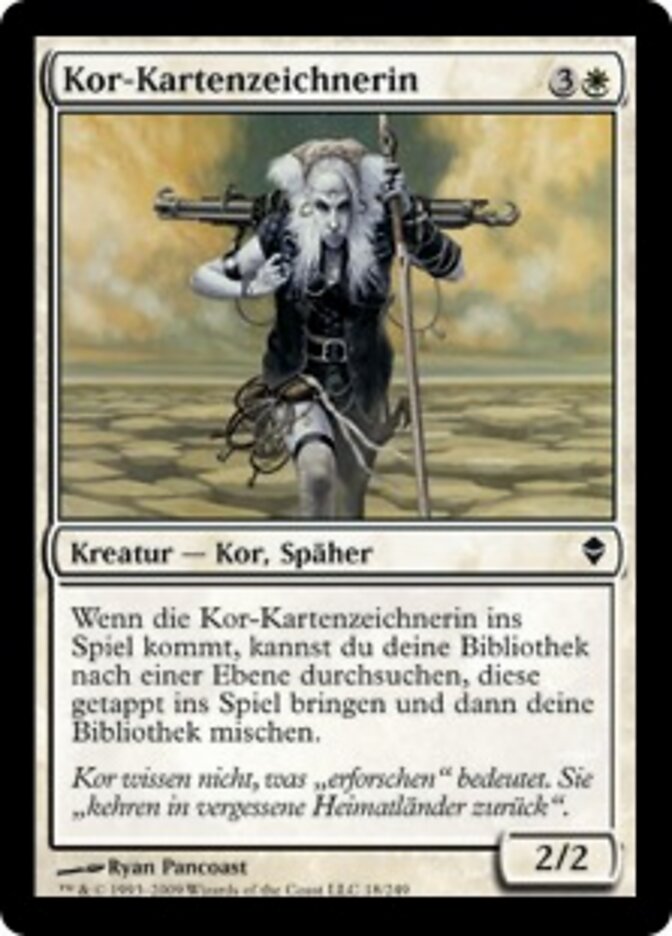 Kor-Kartenzeichnerin
