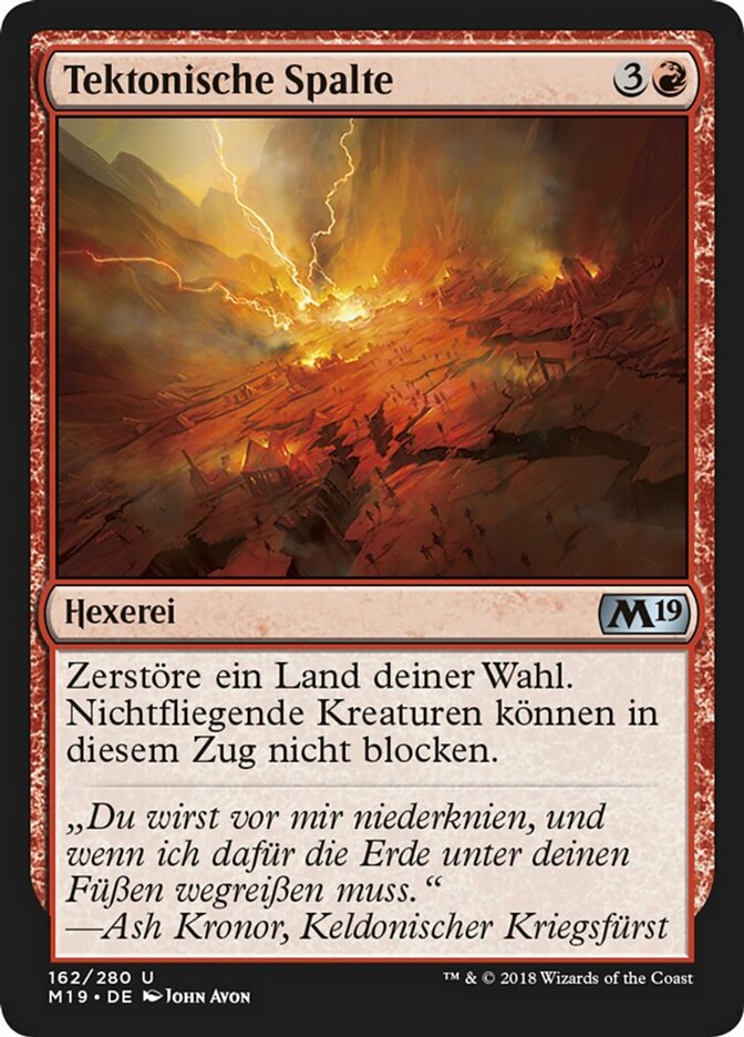 Tektonische Spalte