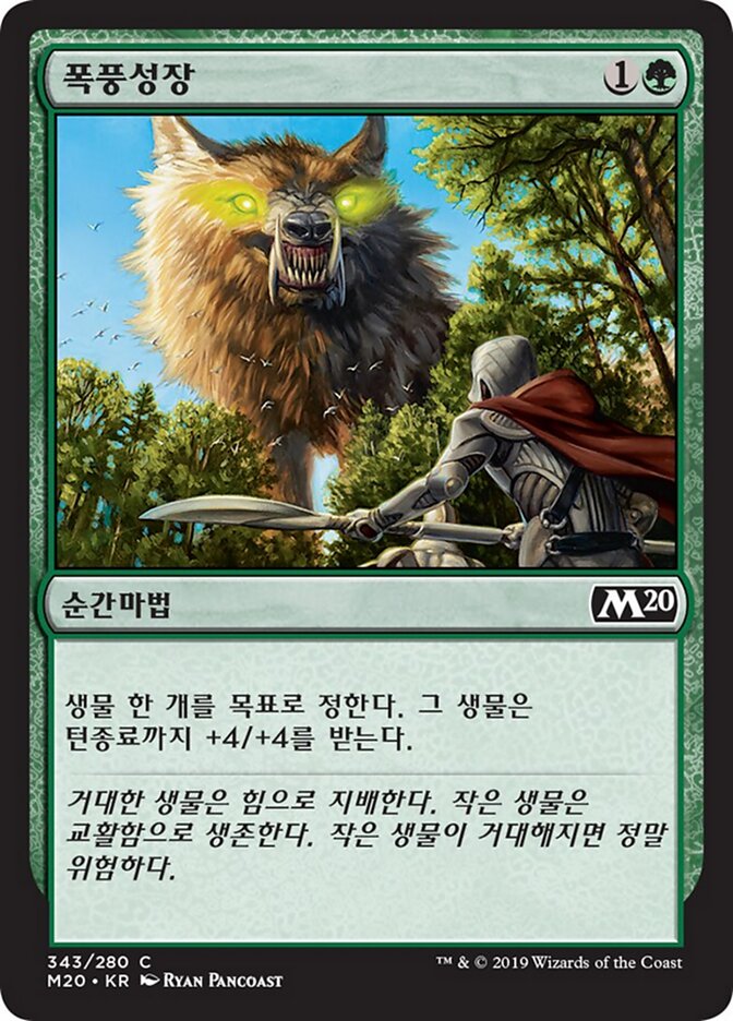 폭풍성장