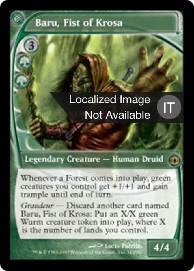 Baru, Mano di Krosa
