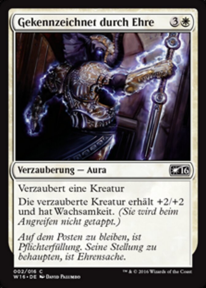 Gekennzeichnet durch Ehre