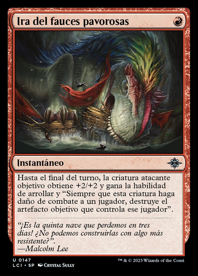 Ira del fauces pavorosas
