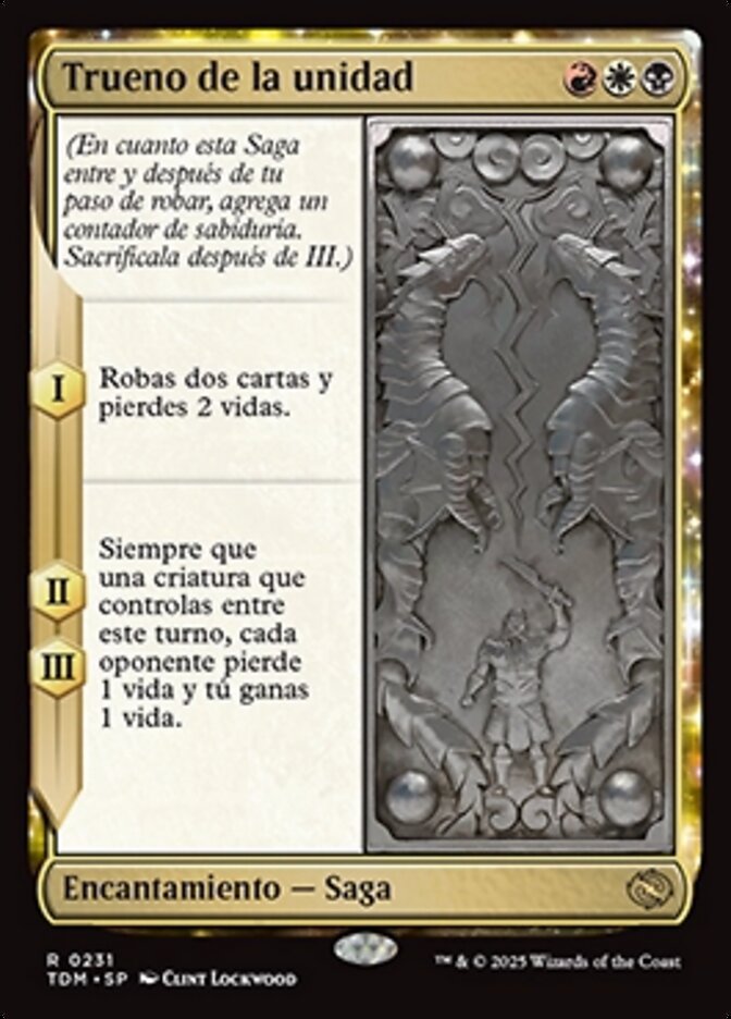 Trueno de la unidad