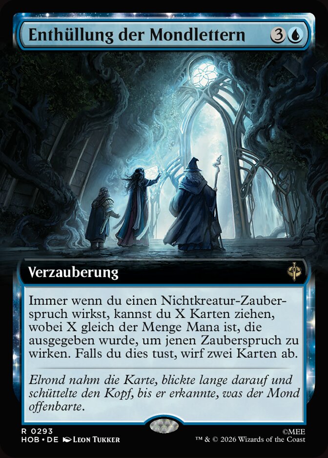 Enthüllung der Mondlettern