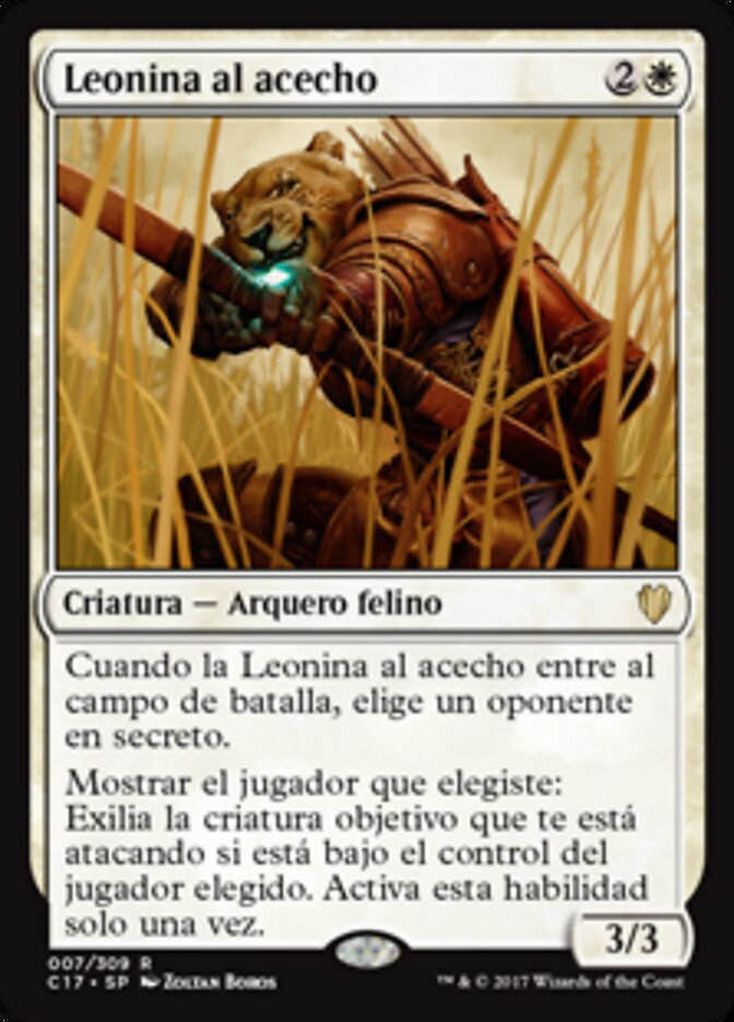 Leonina al acecho