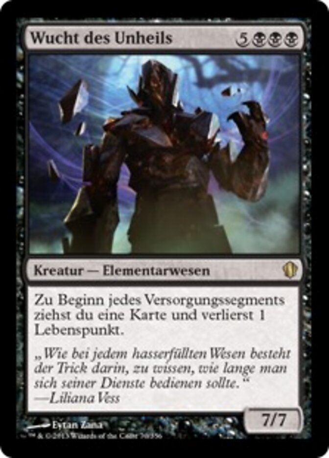 Wucht des Unheils