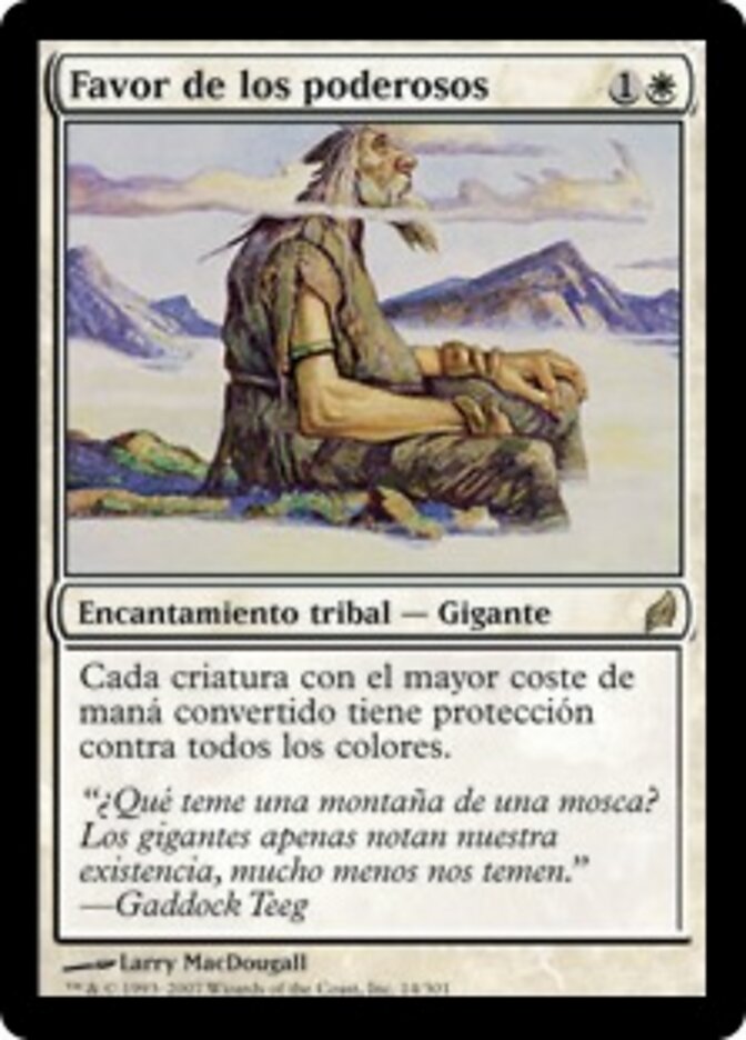 Favor de los poderosos