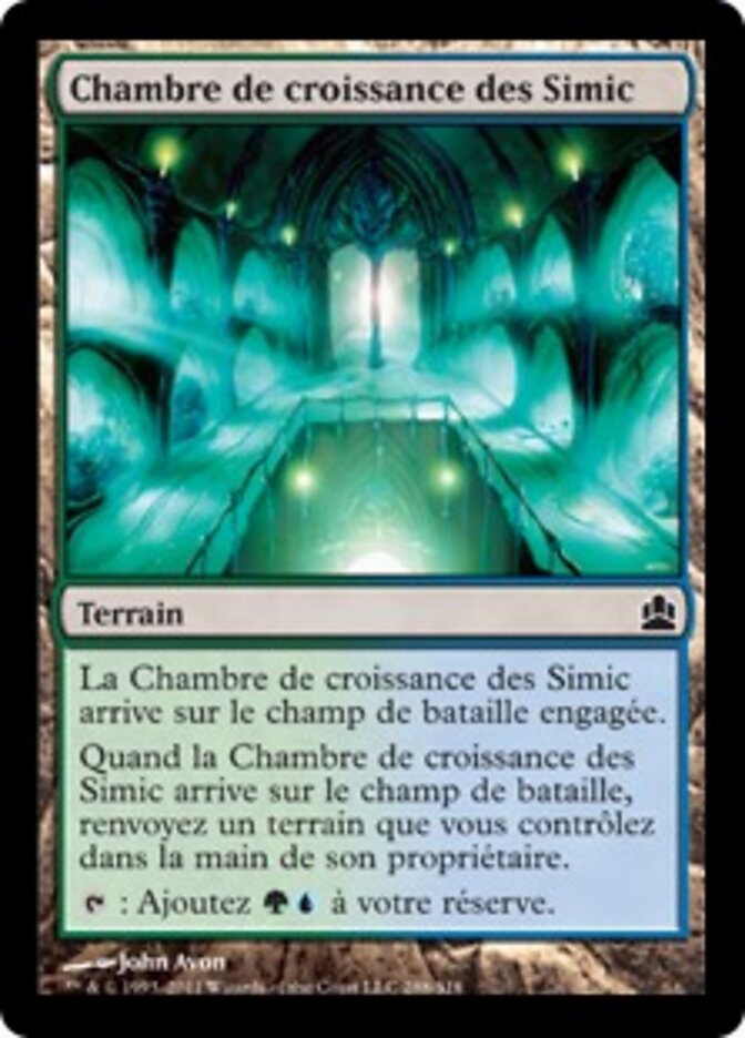 Chambre de croissance des Simic