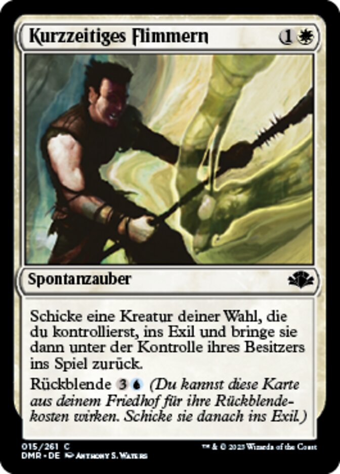 Kurzzeitiges Flimmern