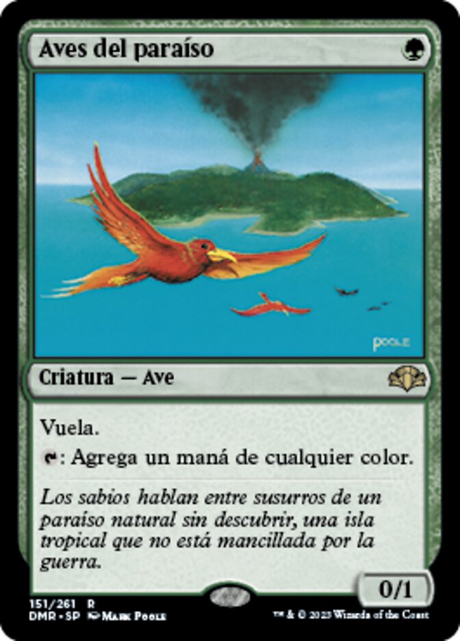 Aves del paraíso