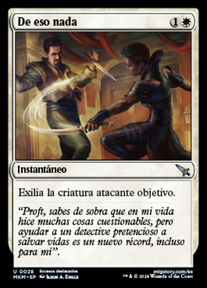 De eso nada