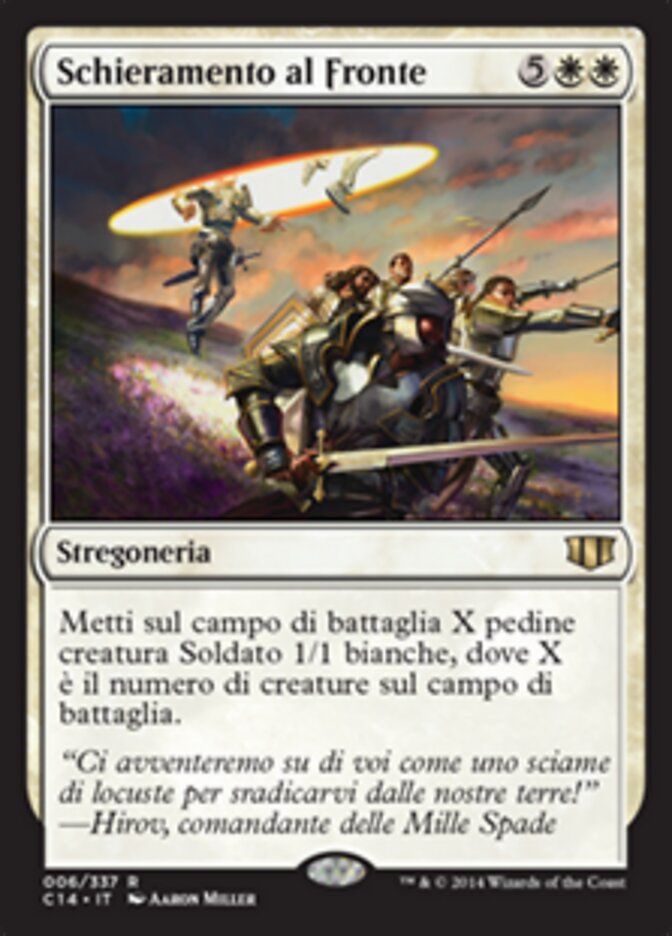Schieramento al Fronte