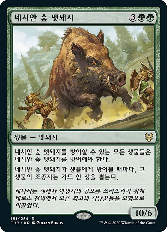 네시안 숲 멧돼지
