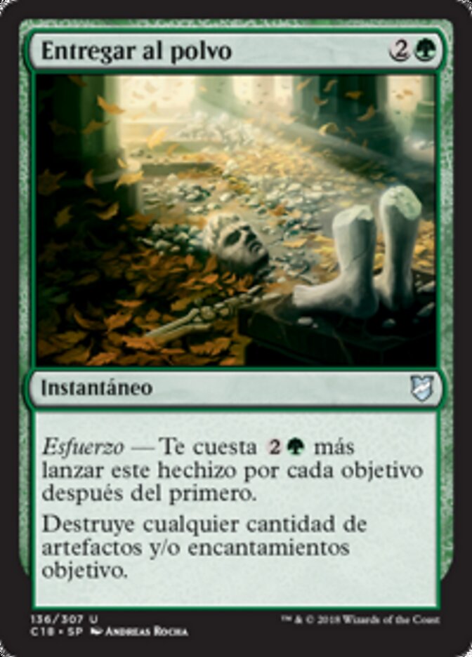 Entregar al polvo