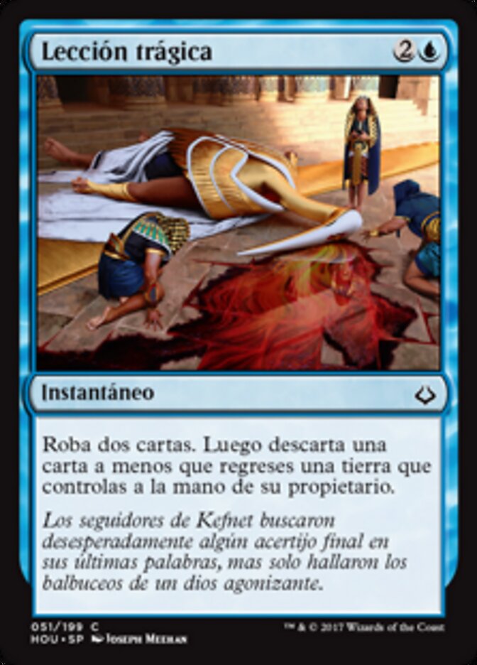 Lección trágica