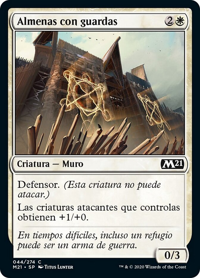 Almenas con guardas