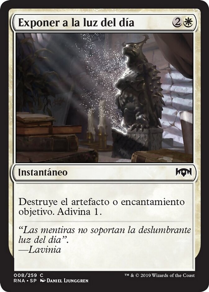 Exponer a la luz del día