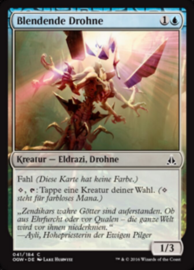 Blendende Drohne