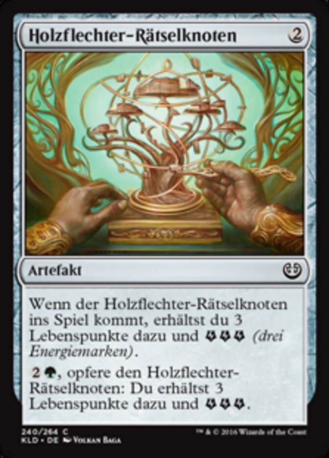 Holzflechter-Rätselknoten