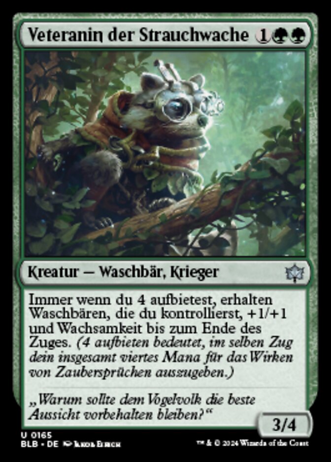 Veteranin der Strauchwache