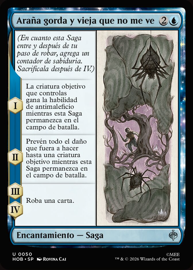 Araña gorda y vieja que no me ve