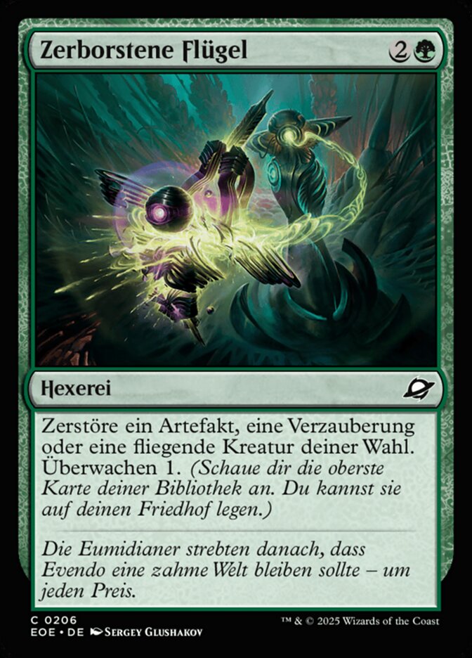 Zerborstene Flügel