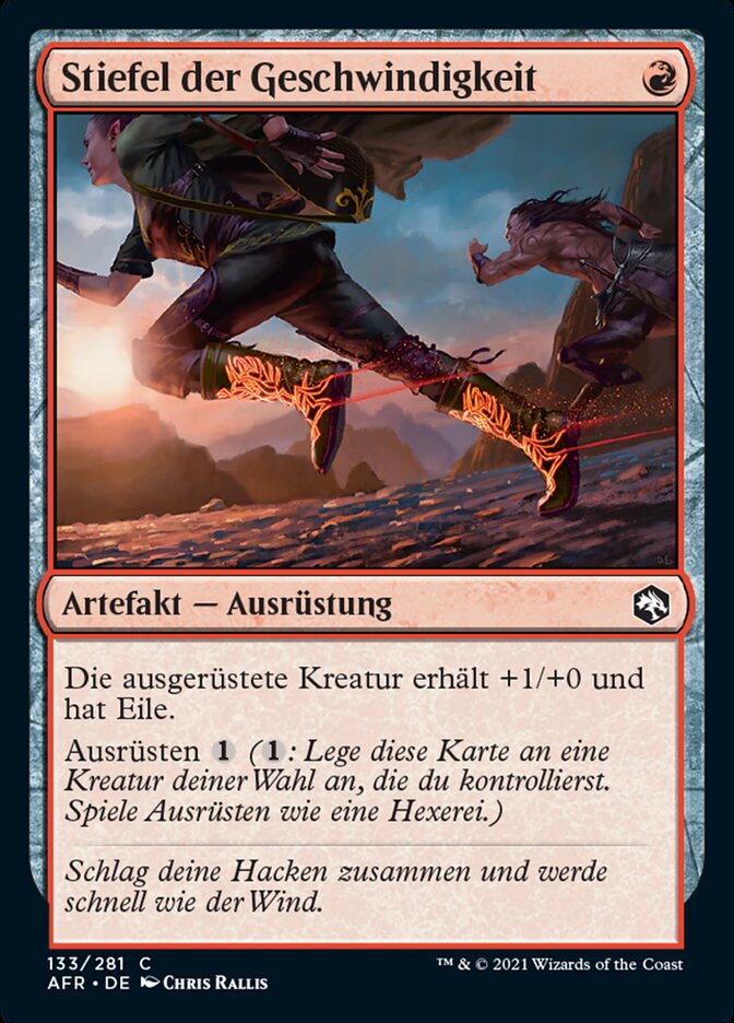 Stiefel der Geschwindigkeit