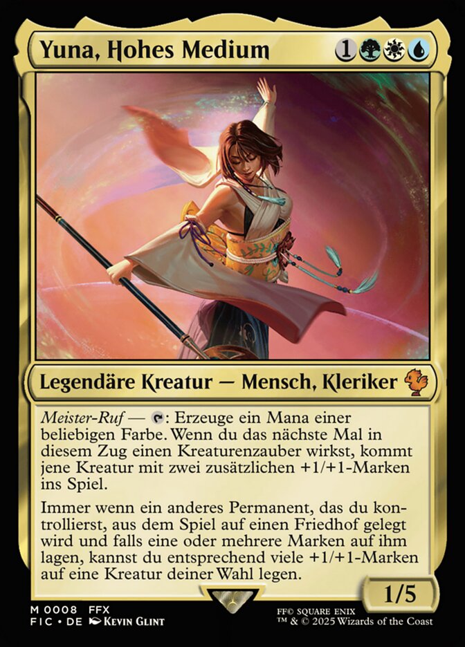 Yuna, Hohes Medium