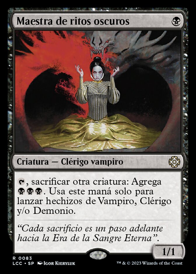 Maestra de ritos oscuros
